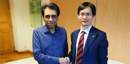 The founder and president, Mr. YU Chengwen visited Pakistan
