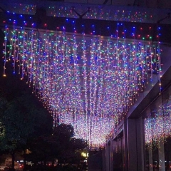 SERIE DE CASCADA DE LED 500 Led 9m Waterfall Series Christmas Light Christmas Decoration Eaves Roof Railing Outdoor Light